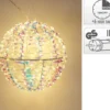 SPHERE LUMINEUSE A SUSPENDRE D.30CM 300LED ARC EN CIEL