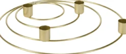 SPIRALE BOUGEOIR DORE 30CM