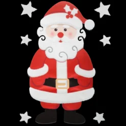 STICKER PERE NOEL BONHOMME DE NEIGE 29X40CM