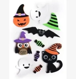 STICKERS 3D HALLOWEEN CAOUTCHOUC MOUSSE X10 PIECES