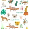 STICKERS EPOXY THEME JUNGLE 1.1 A 4.7CM X26 PIECES
