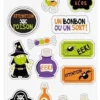 STICKERS HALLOWEEN EPOXY 1.7 A 4.9CM X14 PIECES