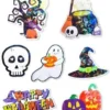 STICKERS HOLOGRAPHIQUES HALLOWEEN 5.5CM A 8.5CM X14 PIECES