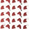 STICKERS PAILLETES BONNET PERE NOEL 2X1.5CM X25 PIECES