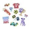 STICKERS PAPA CAOUTCHOUC MOUSSE X24 PIECES