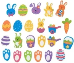 STICKERS PAQUES FEUTRINE X27 PIECES