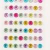 STICKERS STRASS ADHESIFS CRISTAL RONDS 1CM X120 PIECES