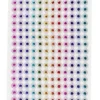 STICKERS STRASS MULTICOLORE BANDE ADHESIVE 0.8CM 30X12CM