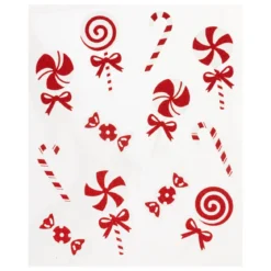 STICKERS SUCRE ORGE ROUGE BLANC