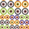 STICKERS YEUX HOLOGRAPHIQUES MULTICOLORE X36 PIECES