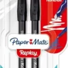 2 STYLOS BILLES EFFACABLES REPLAY NOIR