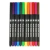 STYLOS FEUTRE DOUBLE POINTE FINE ET PINCEAU X12PCS