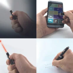 STYLO STYLET LASER LED 4EN1