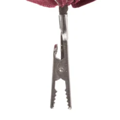 SUJET DE NOEL POINSETTIA TISSU ROUGE OR
