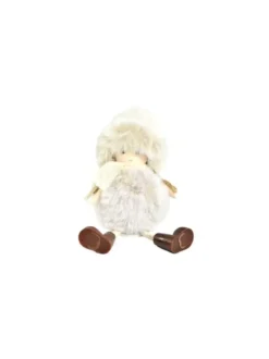 SUJET POMPON NATTES 15X4CM