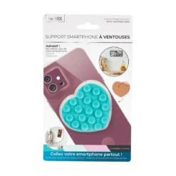 SUPPORT A VENTOUSE TELEPHONE STICKY COEUR