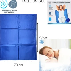 SURMATELAS RAFRAICHISSANT 70X90CM