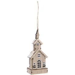SUSPENSION BOIS EGLISE 3D