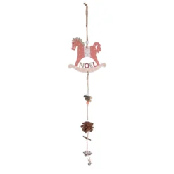 SUSPENSION CHEVAL BASCULE POMME DE PIN