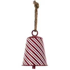 SUSPENSION CLOCHE METAL RAYE D.11.5CM