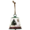 SUSPENSION CLOCHE METAL SAPIN D.14CM