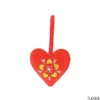 SUSPENSION COEUR ROUGE 9X10CM