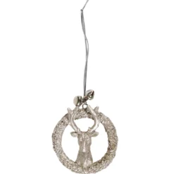 SUSPENSION COURONNE REINE METAL 15X6CM