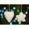 SUSPENSION COUSSIN BLANC ET OR