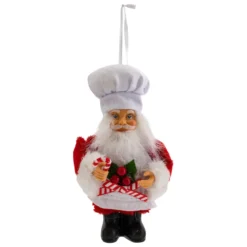 SUSPENSION DE NOEL PERE NOEL PATISSIER 13CM