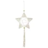SUSPENSION ETOILE CORDE BEIGE H.54CM