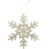 SUSPENSION FLOCON METALISEE BIJOU D.15CM