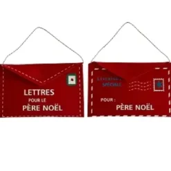 SUSPENSION NOEL ENVELOPPE FEUTRINE 26.5X17CM