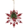 SUSPENSION PLASTIQUE COURONNE FLOCON 10CM