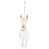 SUSPENSION RENNE EFFET FOURRURE H.23CM