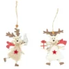 SUSPENSION RENNE NOEL EN PELUCHE