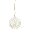 SUSPENSION RONDE EN BOIS BLANC RENNE
