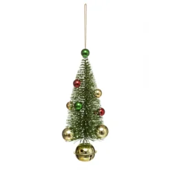 SUSPENSION SAPIN BOULE CLOCHE 19CM