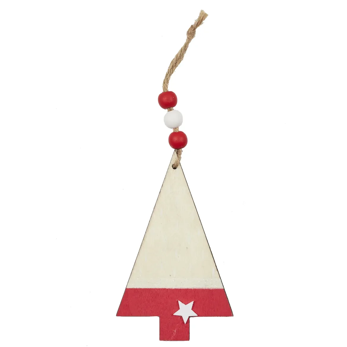SUSPENSION SAPIN MINIMALISTE ROUGE