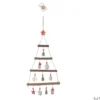 SUSPENSION SAPIN 22X1.5X51CM BOIS SUJETS DECORES