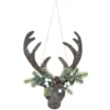SUSPENSION TETE RENNE BRANCHE 34CM