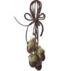 SUSPENSION VERRE GLANDS DORES X4 PIECES