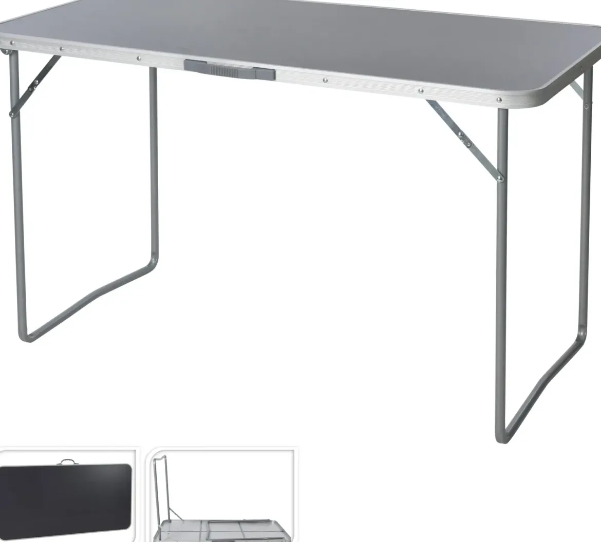 TABLE CAMPING 120X60X70CM PLATEAU RESISTANT