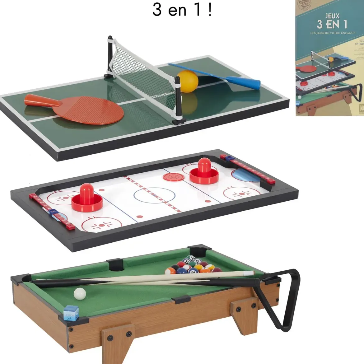 TABLE JEU 3 EN 1
