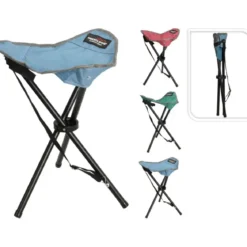 TABOURET CAMPING PLIANT METAL