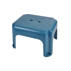 TABOURET 40X30X23CM BLEU PAON