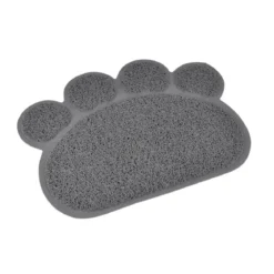 TAPIS CHAT GRIS 30X40CM