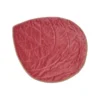 TAPIS FEUILLE ROSIER BI MATIERE ROSE 120X100CM