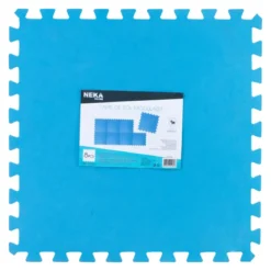 TAPIS MOUSSE PISCINE 8 PIECES BLEU
