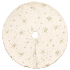 TAPIS SAPIN ETOILE OR D.90CM