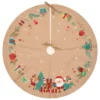 TAPIS SAPIN PERE NOEL JUTE D.90CM